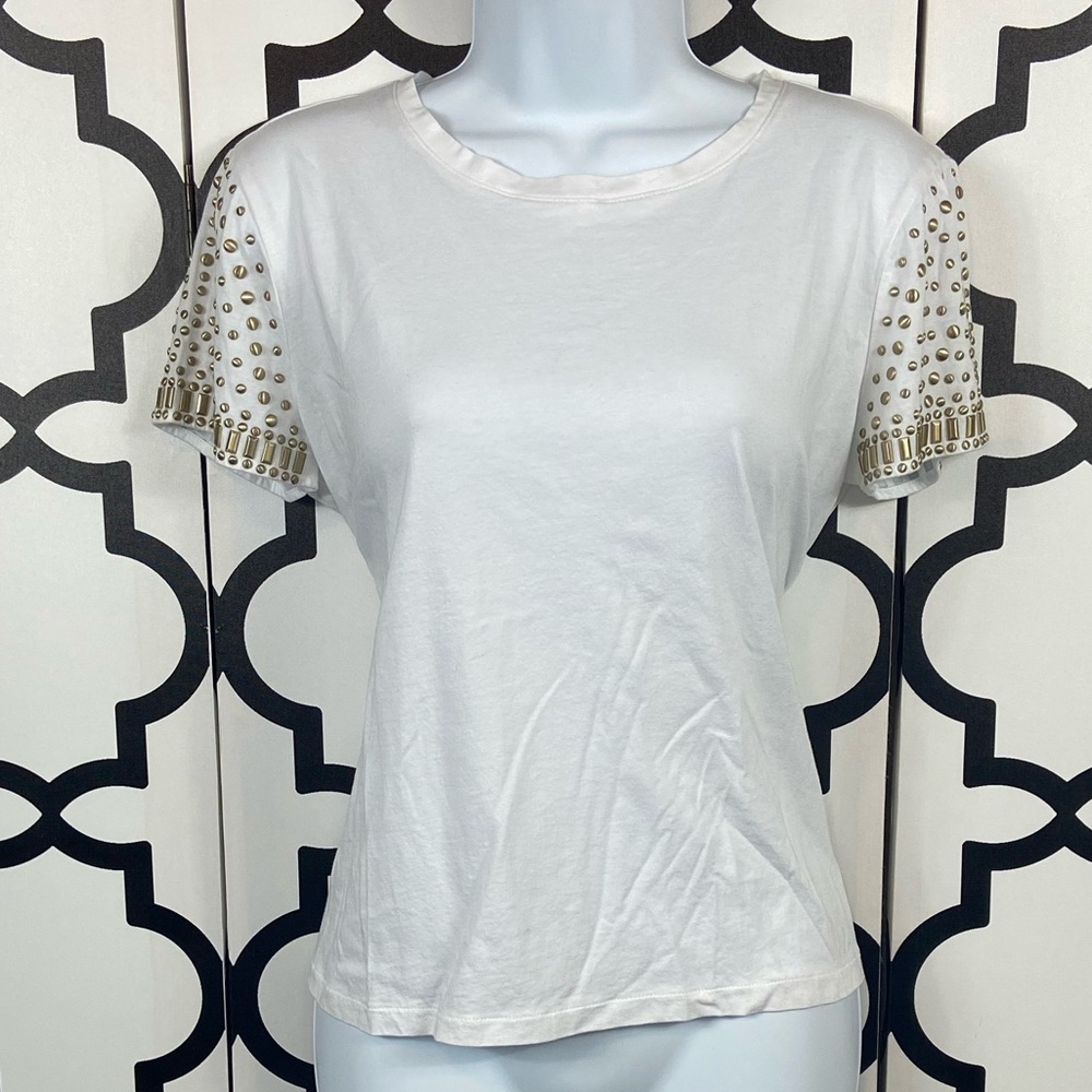 Michael Kors White Short Sleeve Top
